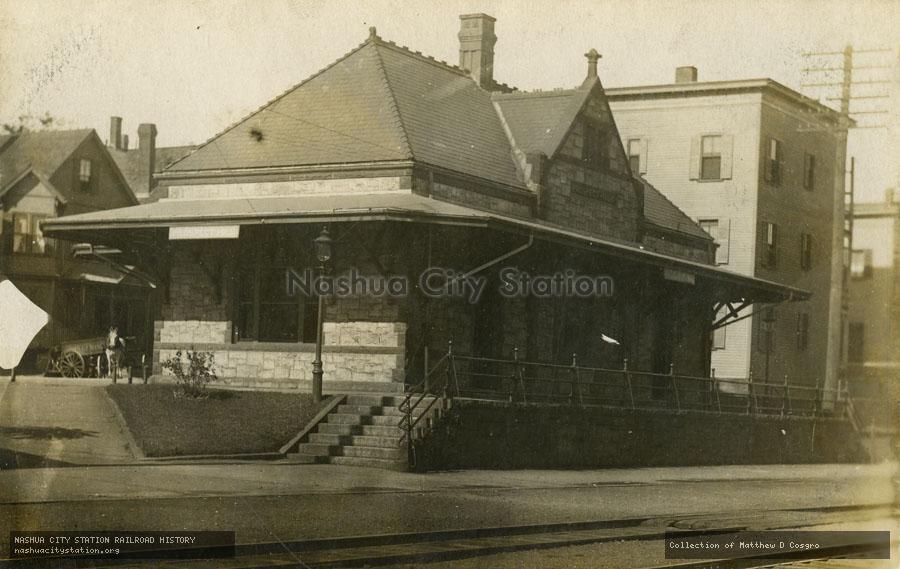 Postcard: Prospect Hill Railroad Station, Somerville, Massachusetts